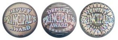 Stickers - Deputy Principals Award Silver Foil - Pk 72 HD203