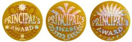 Stickers - Principals Award Gold Foil - Pk 300 HP306