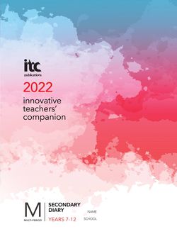 Secondary Innovative Teachers  Companion 2022