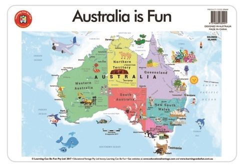 Placemat Australia Is Fun  9314289032401