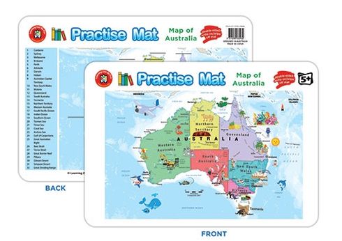 Practise Mat - Map Of Australia 9314289032432