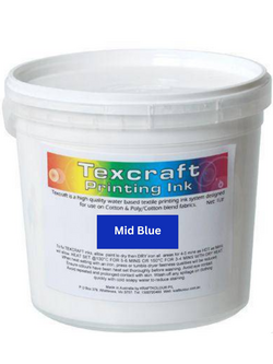 Screen Printing Ink 1L Mid Blue Deco Texcraft