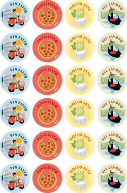 Italian - Language Merit Stickers
