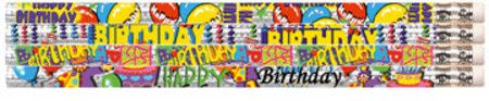 Pencils - Birthday Glitz  - Pk 100 MP361A