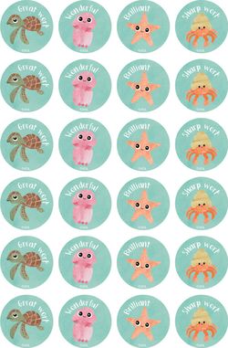 Reef Creatures - Merit Stickers