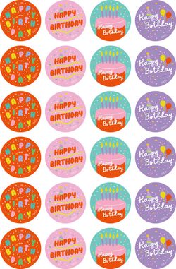 STICKERS - BIRTHDAY 