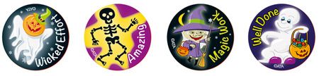 Stickers - Ghosts At Halloween - Pk 96 MS063