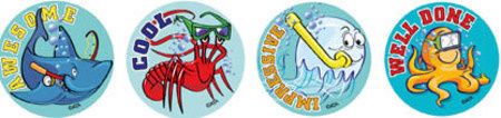 Stickers - Sea Creatures - Pk 96 MS075