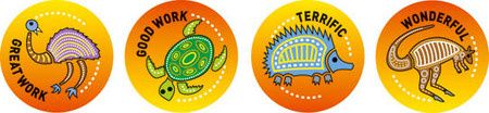 Stickers - Aboriginal - Pk 96 MS082