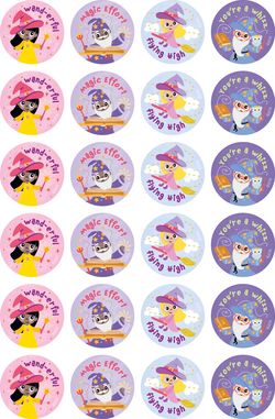 Witches & Wizards - Merit Stickers
