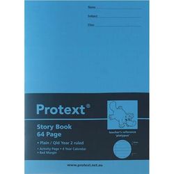 STORY BOOK 64 Page Top Plain &amp; Bottom Year 2 Rule &amp; Margin 'Platypus'  Protext Scrapbook Size NB5084 9314649050847