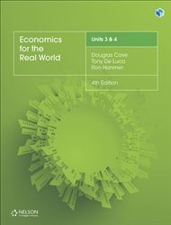 Economics for the Real World Units 3 &amp; 4 Student Book with 4 Access Codes 9780170407014