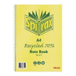 Spirax Recycled Note Book 800 810 A4 120P 5'S  9312828267413