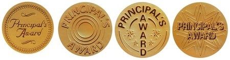 Stickers - Principals Award Gold Foil - Pk 504 PA1555