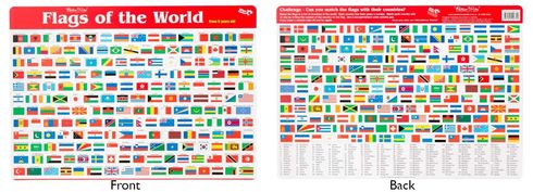 Placemat Flags of the World  9781920926700