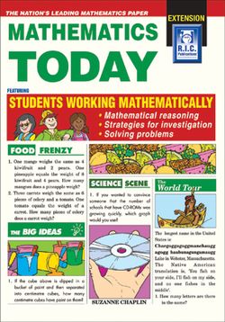 Mathematics Today - Extension Ages 8 - 11+ 9781864006148