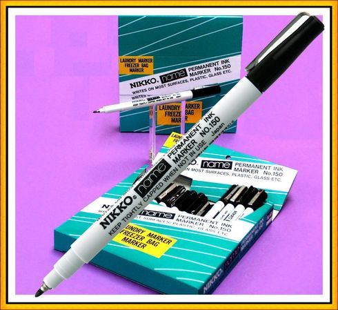 Permanent Marker Nikko 150 Name Black Extra Fine Tip 1.0mm Lines *Each* 4936143040008