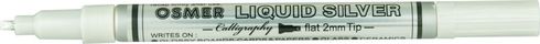 Paint Calligraphy Marker Osmer Liquid Silver 2mm Square Tip  *Each* 9313023270017
