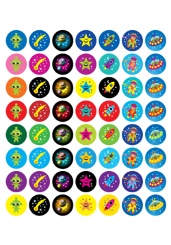 SPACE MINI STICKERS – 280 PACK