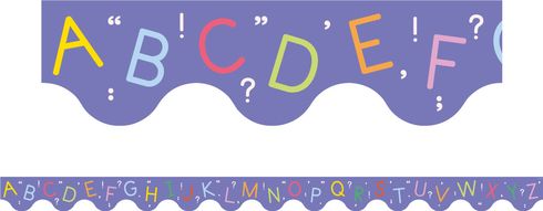 Alphabet - Scalloped Border (Pack of 12)