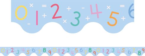Numbers - Scalloped Border (Pack of 12)