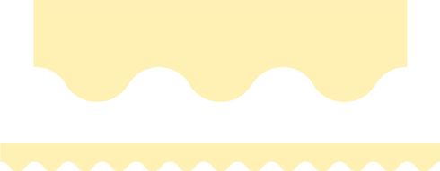 Pastel Yellow - Scalloped Border (Pack of 12)