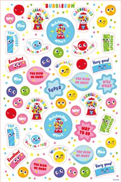 Bubblegum - ScentSations "Scratch & Sniff" Merit Stickers