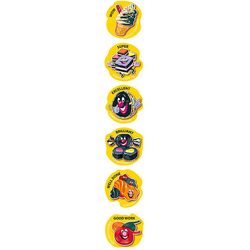 Stickers Scented Shapes - Liquorice - Pk 72 SS1026
