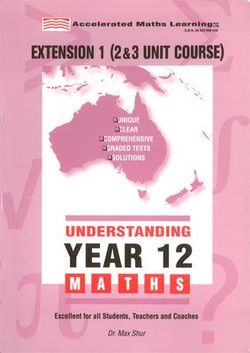 Understanding Year 12 Extension 1 Hsc Maths 9781875462131