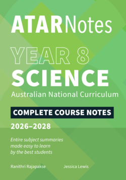 ATAR NOTES YEAR 8 SCIENCE NOTES 2026 -2028