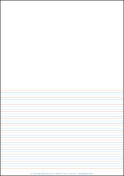 Lined Paper - A4 Half Page - Year 3/4 Class Pack Of 250 YI77031