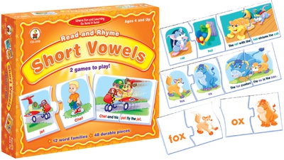 Read and Rhyme Short Vowels CD3118