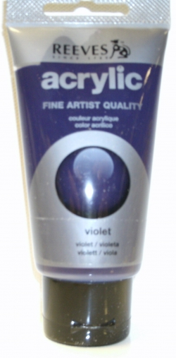 Reeves Acrylic 75mL Violet - Senior Acrylic 0780804290615