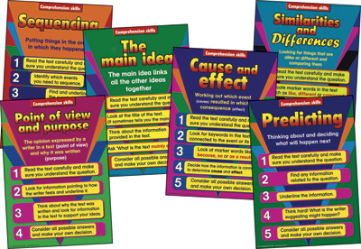 Charts - Comprehension Skills Primary - Set Of 12 A2  RIC7067