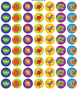 Stickers - Dinosaurs Mini Merit - Pk 280  9321862004083
