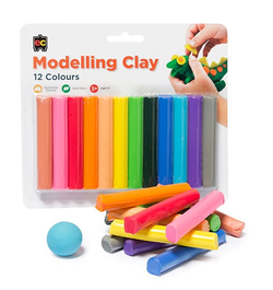Fun Clay 12s Assorted Colours Blister Pack  9314289014292