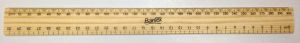 Ruler Wooden 30cm with mm graduations Bantex 9338991010472