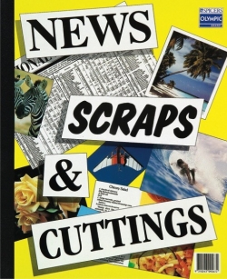 72 Page News Scraps &amp; Cuttings Scrapbook 9310243092672