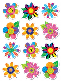 Spring Flowers Shape Stickers 2770009236868