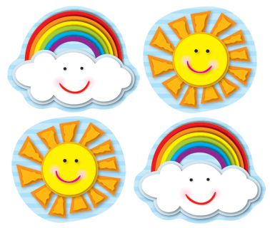 Suns and Rainbows Shape Stickers 2770000917599