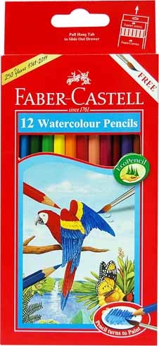 Water Colour Pencils Pk 12 with Brush (Pack of 12) old-4005401144625