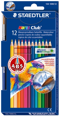 Watercolour Pencils Aquarell Staedtler Noris Club (Pack of 12) 4007817144268