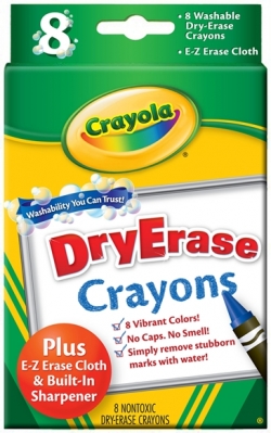 Whiteboard Crayons - Crayola Dry Erase (Pack of 8) 2770000677714