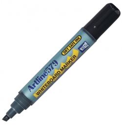Whiteboard Marker Chisel 2mm - 5mm Artline 579 (Black, Each, Chisel) 4974052806926