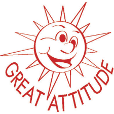 Merit Stamp - Great Attitude - Sun 2770009252509
