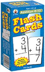 Addition 0-12 Flash Cards CD3928