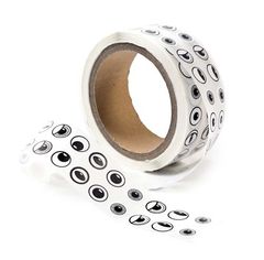 Adhesive Eyes Black and White Roll of 2000 9314289028299