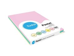 Copy Paper Cool Colour A4 80gsm Pk 200 Sheets - Pastel Yellow Pink Blue Green &amp; (A4) 9310029333142