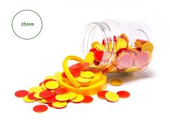 Counters Red and Yellow Jar of 200 9314289014131