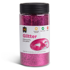 Glitter Jar 200g Pink 9314289032289